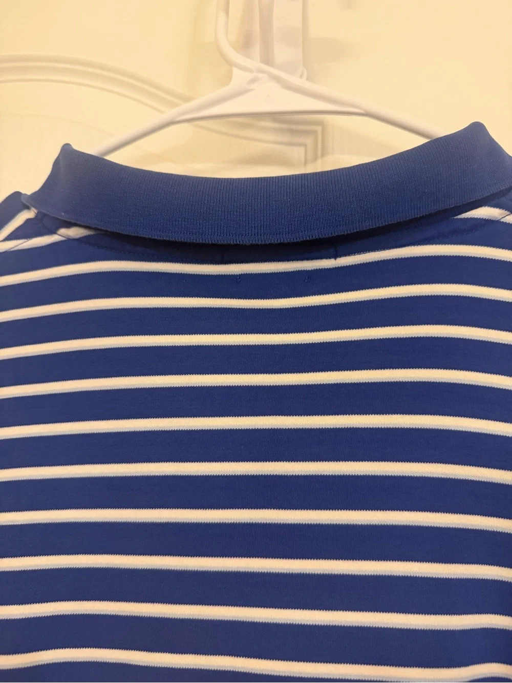 Ralph Lauren Blue & White Striped Polo Shirt